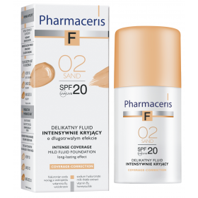 PHARMACERIS F COVERAGE-CORRECTION 02 SAND DELIKATNY FLUID INTENSYWNIE KRYJĄCY SPF 20 30 ML